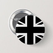 Schwarzer Gewerkschafts-Jack-britische (BRITISCHE) Button (Vorne & Hinten)