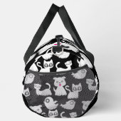 Schwarzer Ghost-Geisterhund Duffle Bag (Rechts)