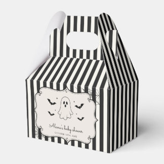 Schwarzer Gingham-Geist Halloween Geschenkschachtel