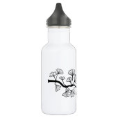 schwarzer Ginkgobaum mit Blätter Trinkflasche (Links)