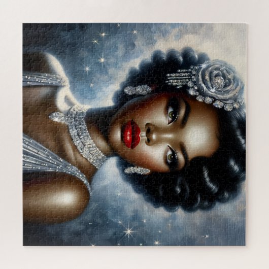 Schwarzer Glamour Puzzle (Horizontal)