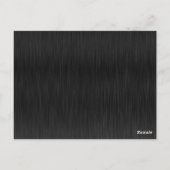 Schwarzer glänzender eleganter funkelnder Rahmen S Postkarte (Rückseite)