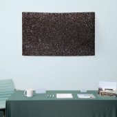 Schwarzer Glitter Banner (Messeveranstaltung)
