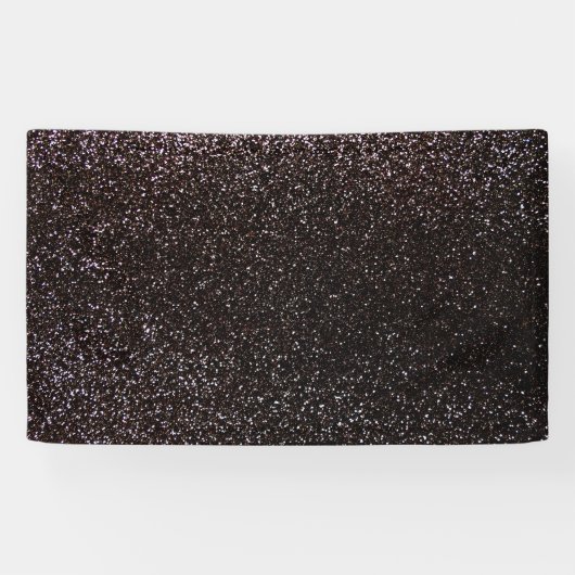 Schwarzer Glitter Banner (Horizontal)