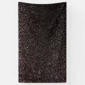 Schwarzer Glitter Banner (Vertikal)