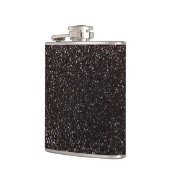 Schwarzer Glitter Flachmann (Links)