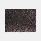 Schwarzer Glitter Fleecedecke (Vorderseite (Horizontal))
