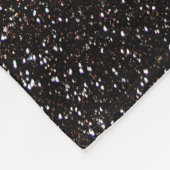 Schwarzer Glitter Fleecedecke (Ecke)