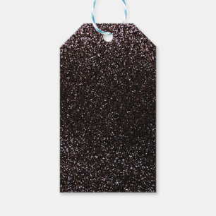 Schwarzer Glitter Geschenkanhänger