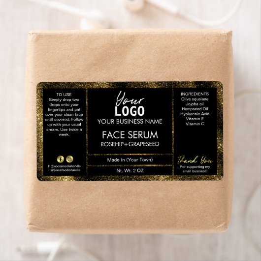 Schwarzer Glitzer-Effekt Ölserum (Insitu)