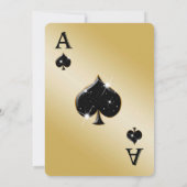 Schwarzer Glitzer Einladung (Rückseite)