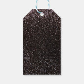 Schwarzer Glitzer Geschenkanhänger (Rückseite)