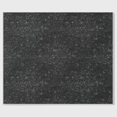 Schwarzer Glitzer Geschenkpapier (Flach)
