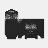 Schwarzer Glitzer Geschenkschachtel (Ungefaltet)