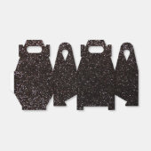 Schwarzer Glitzer Geschenkschachtel (Ungefaltet)
