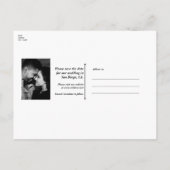 Schwarzer Glitzer Glam Sparkle Skull Gothic Rett D Ankündigungspostkarte (Rückseite)