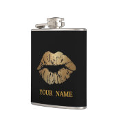 Schwarzer Glitzer Imitate Frische Pasta machen Flachmann (Links)