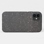 Schwarzer Glitzer-Kasten Case-Mate iPhone Hülle (Rückseite (Horizontal))