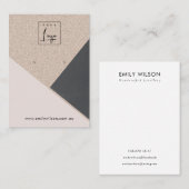 Schwarzer Glitzer Keramik mit Werbelogo Visitenkarte (Vorne/Hinten)