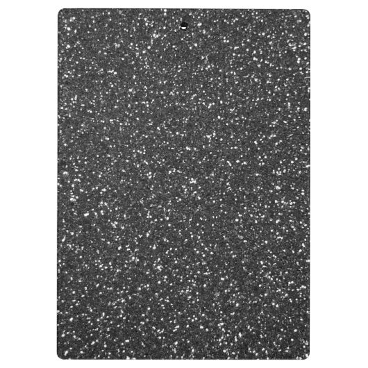 Schwarzer Glitzer Klemmbrett (Rückseite)