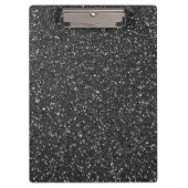 Schwarzer Glitzer Klemmbrett (Vorderseite)