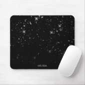 Schwarzer Glitzer Mousepad (Mit Mouse)