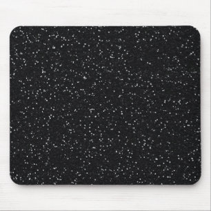 Schwarzer Glitzer Mousepad