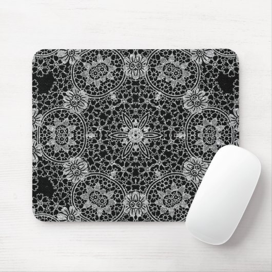 Schwarzer Glitzer Mousepad (Mit Mouse)