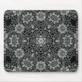 Schwarzer Glitzer Mousepad (Vorne)
