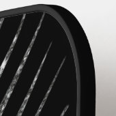 Schwarzer Glitzer Pickleball Schläger (Linke Seite)