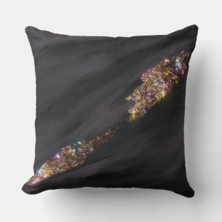 Schwarzer Glitzer Pillow Kissen