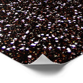 Schwarzer Glitzer Poster (Ecke)