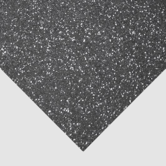 Schwarzer Glitzer Seidenpapier (Ausschnitt)