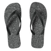 Schwarzer Glitzer Sparkle Glam Badesandalen (Fußbett)