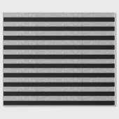 Schwarzer Glitzer Streifenpapier Geschenkpapier (Flach)