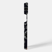 Schwarzer Glitzer und Leopard iPhone Hülle (Rechte Seite)