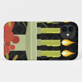 Schwarzer glücklicher Kwanzaa Case-Mate iPhone Hülle (Rückseite (Horizontal))