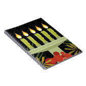 Schwarzer glücklicher Kwanzaa Notizblock (Rechte Seite)