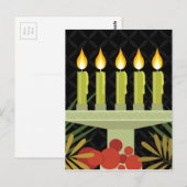 Schwarzer glücklicher Kwanzaa Postkarte (Vorne/Hinten)