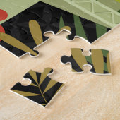 Schwarzer glücklicher Kwanzaa Puzzle (Seite)