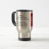"Schwarzer Gnat - Grausame Forelle" Fischen Tasse (Vorderseite Links)
