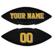 SCHWARZER GOLD UND WEISS, kundenspezifischer Fußba Football (Paneele)