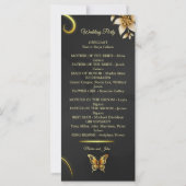 Schwarzer Goldener Schmetterling (Rückseite)