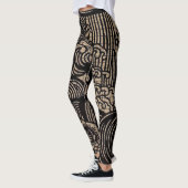 Schwarzer Goldfisch Leggings (Links)