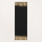 Schwarzer Goldkiefer-Foto-Collage individuelle Nam Yogamatte (Rückseite)