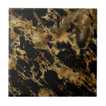 Schwarzer Goldmarmor-Achat-Trend Chic