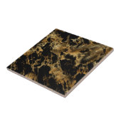 Schwarzer Goldmarmor-Achat-Trend Chic Fliese (Seite)