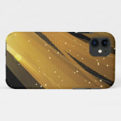 Schwarzer Goldmarmor Case-Mate Tough Apple iPhone Hülle (Rückseite (Horizontal))