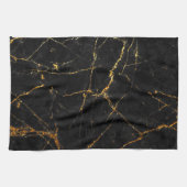 Schwarzer Goldmarmor Geschirrtuch (Horizontal)