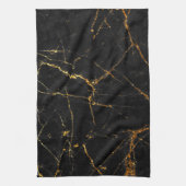 Schwarzer Goldmarmor Geschirrtuch (Vertikal)